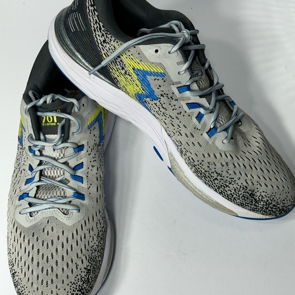Men\'s Gray and Blue Running Shoes 361• sport main image 2